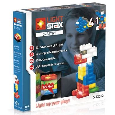 Конструктор LIGHT STAX с LED подсветкой Creative V2 4в1 (LS-S12012) Spok