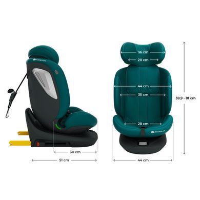 Автокресло Kinderkraft i-Grow 2 Plus i-Size Green (KCIGRO02GREPL00) Spok