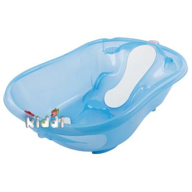 Ванночка OK Baby Onda Evolution с анатомической горкой, сливом и термодатчиком, голубой (38080010/84) Spok