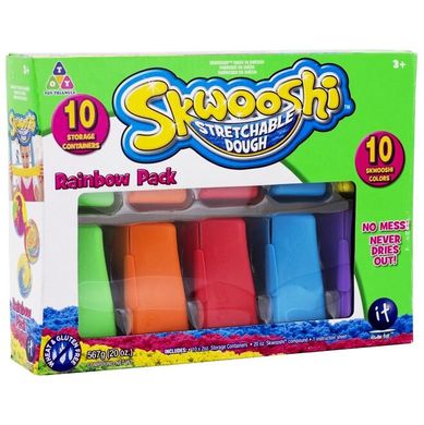 Набор для лепки Skwooshi Радуга 10 упаковок (30012) Spok
