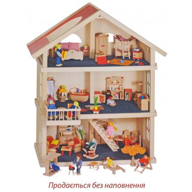 Кукольный домик Goki 3 этажа (51957) Spok