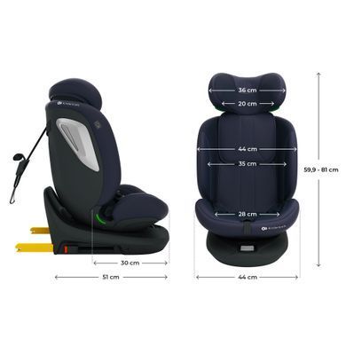 Автокресло Kinderkraft i-Grow 2 Plus i-Size Navy (KCIGRO02NAVPL00) Spok