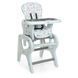 Стульчик для кормления Bambi Flowers Gray (M 0816) Spok