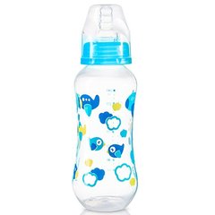 Стандартная антиколиковая бутылочка BabyOno 401, 240 мл Синий с рыбками Spok
