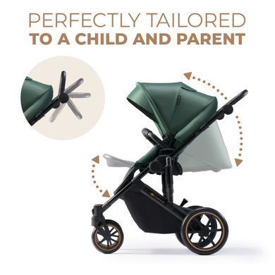 Универсальная коляска 2 в 1 Kinderkraft Prime 2 Dark Green (KSPRIM02GRE2000) Spok