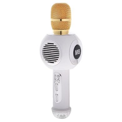 Беспроводной микрофон-караоке Bambi M8 Белый (X13375) Spok