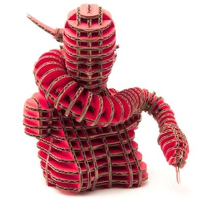 3D-пазл из гофрокартона Kawada D-torso Змея Красный (4,5802386186e+012) Spok