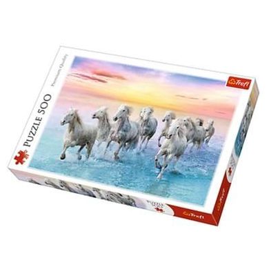 Пазл Trefl Скачущие белые лошади 500 элементов (37289) Spok