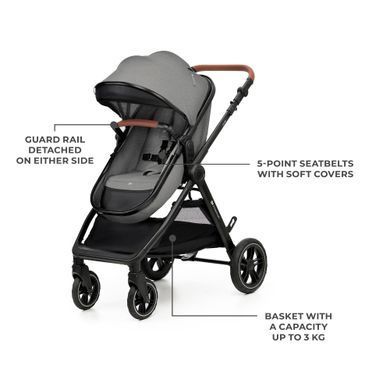 Універсальна коляска 3 в 1 Kinderkraft Esme Pro Gray (KSESME00GRY300N) Spok