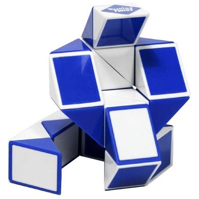 Головоломка Rubik's Змейка Рубика Бело-голубая (RBL808-1) Spok