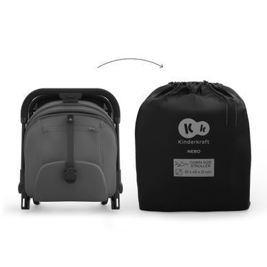 Прогулочная коляска Kinderkraft Nebo Platinum Grey Beige (KSNEBO00GRY0000) Spok