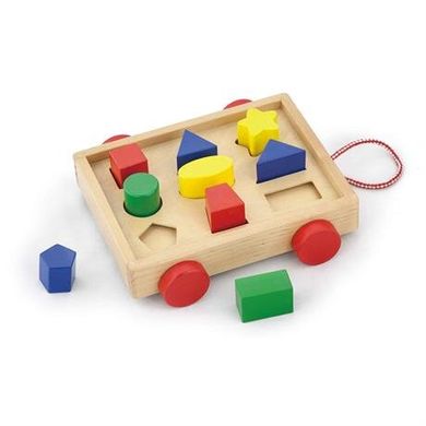 Сортер Viga Toys Тележка с блоками (58583) Spok