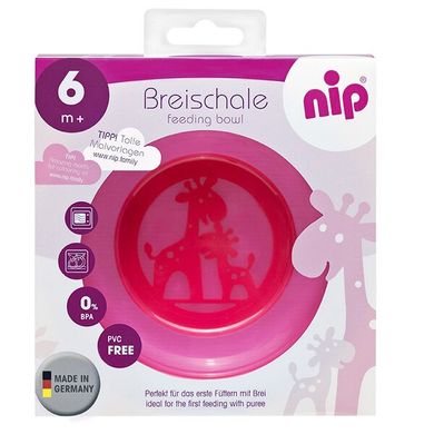 Тарелка для кормления Nip (37064) Розовая Spok