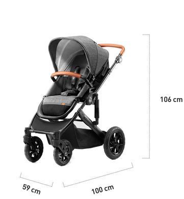 Универсальная коляска 3 в 1 Kinderkraft Prime Gray (KKWPRIMGRY0300) Spok