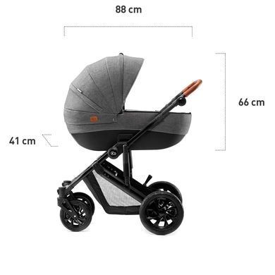 Универсальная коляска 3 в 1 Kinderkraft Prime Gray (KKWPRIMGRY0300) Spok