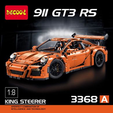 Конструктор Decool Porsche 911 GT3 RS Оранжевый (3368A) Spok