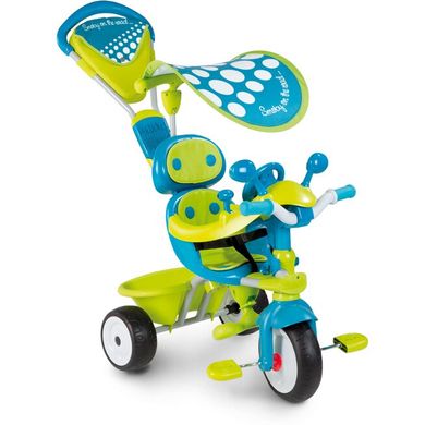 Трехколесный велосипед Smoby Baby Driver Confort Sport Green/Blue (434105) Spok