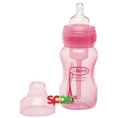 Бутылочка для кормления Dr. Brown's Natural Flow с широким горлышком 240 мл Розовый (813) Spok