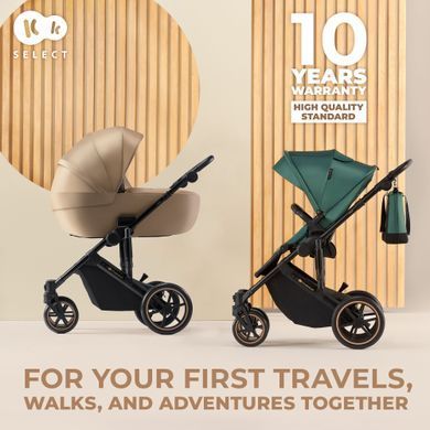 Универсальная коляска 2 в 1 Kinderkraft Prime 2 Shadow Grey (KSPRIM02GRY2000) Spok