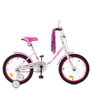 Велосипед детский Profi Flower 18" Бело-розовый (Y1885) Spok