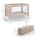 Кровать-манеж Kinderkraft Leody UP Beige (KCLEODUPBEG0000) Фото 6