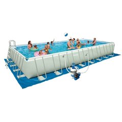 Каркасный бассейн Intex 28372 Ultra Frame Rectangular Pool Spok