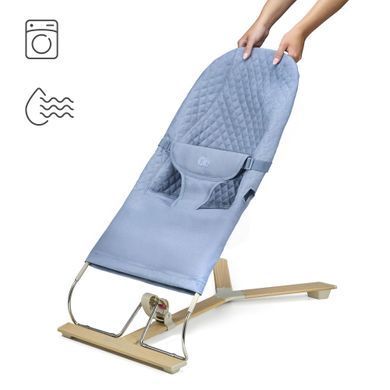 Шезлонг-качалка Kinderkraft Mimi Nordic Breeze (KBMIMI00NOR0000) Spok