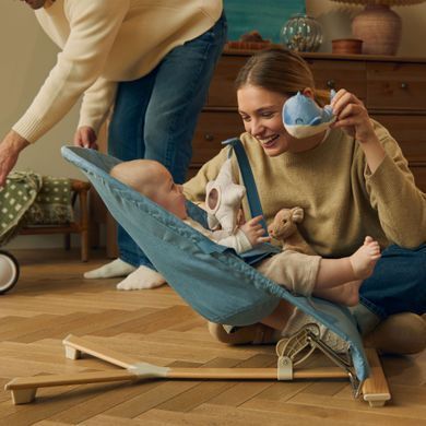 Шезлонг-качалка Kinderkraft Mimi Nordic Breeze (KBMIMI00NOR0000) Spok