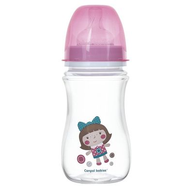 Бутылочка с широким горлышком антиколиковая Canpol babies Easystart Toys 240 мл, в ассортименте (35/221) Spok