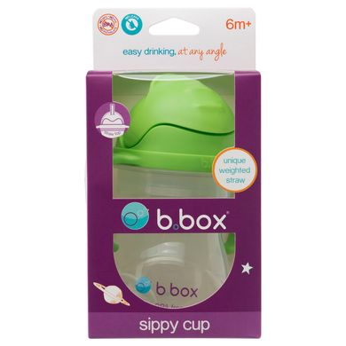 Поїльник-непроливака з трубочкою b.box sippy cup 240 мл Зелений (503) Spok
