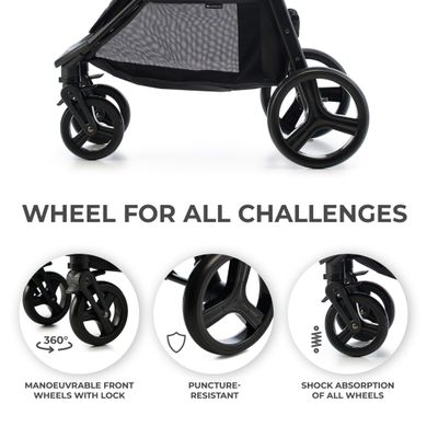 Прогулочная коляска Kinderkraft Rine Classic Black (KSRINE00BLK0000) Spok