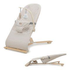 Шезлонг-качалка Kinderkraft Mimi Beige Wood (KBMIMI00WOD0000) Spok