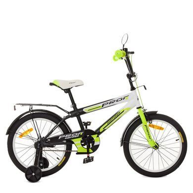 Детский велосипед Profi Inspirer 18" Черно-бело-салатовый (SY1854) Spok