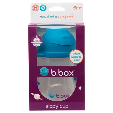 Поїльник-непроливака з трубочкою b.box sippy cup 240 мл Синій (508) Spok