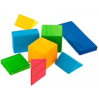 Конструктор деревянный Nic Разноцветный квадрат (NIC523343) Spok