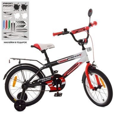 Детский велосипед Profi Inspirer 18" Черно-бело-красный (SY1855) Spok
