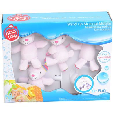 Музыкальный мобиль Biba Toys Счастливые мишки Розовый (BM038 pink) Spok