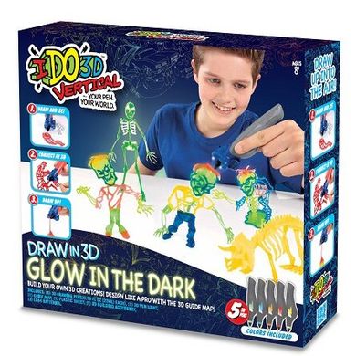 Набор для детского творчества с 3D-маркером IDO3D Светящиеся в темноте (166095) Spok
