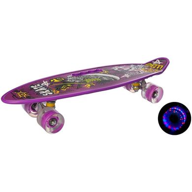 Скейт Profi Penny 59 см. Фиолетовый (MS 0461-2) Spok