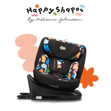 Автокрісло Kinderkraft i-Grow i-Size Happy Shapes (KCIGRO00HAP0000) Spok