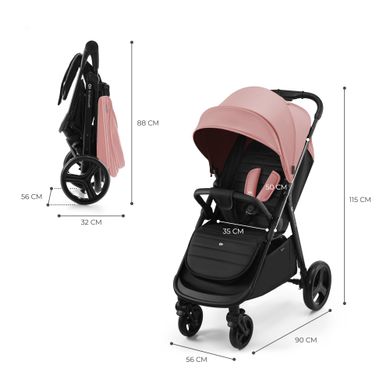 Прогулянкова коляска Kinderkraft Rine Vital Pink (KSRINE00PNK0000) Spok